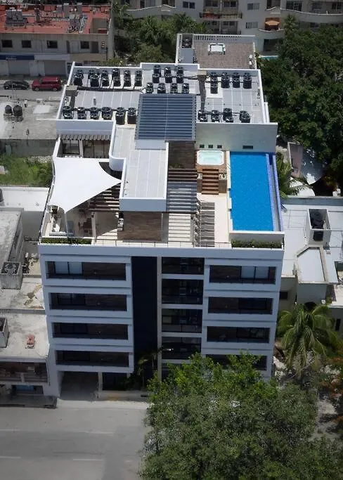 アパートホテル Onebr W Balcony Or Small Studio In Playa Del Carmen, Bbq, Pool Infinite, Whirlpool, Ac, Tv Smart, 200Mb