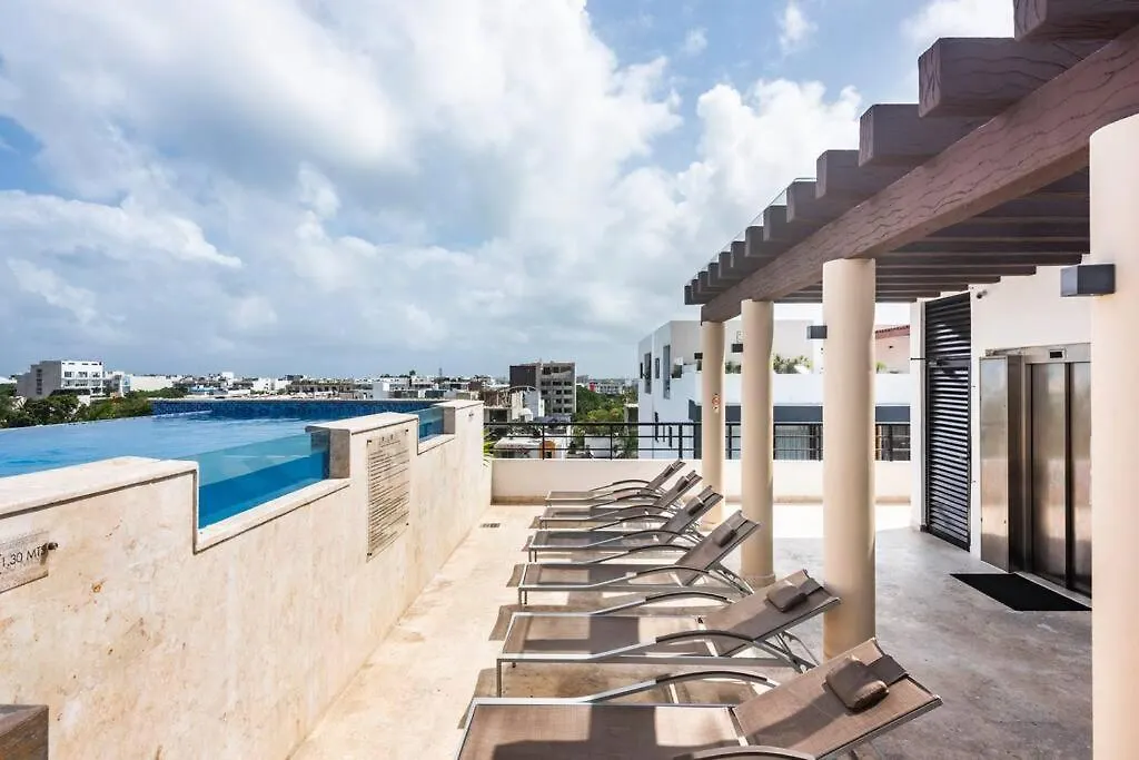 Onebr W Balcony Or Small Studio In Playa Del Carmen, Bbq, Pool Infinite, Whirlpool, Ac, Tv Smart, 200Mb 墨西哥